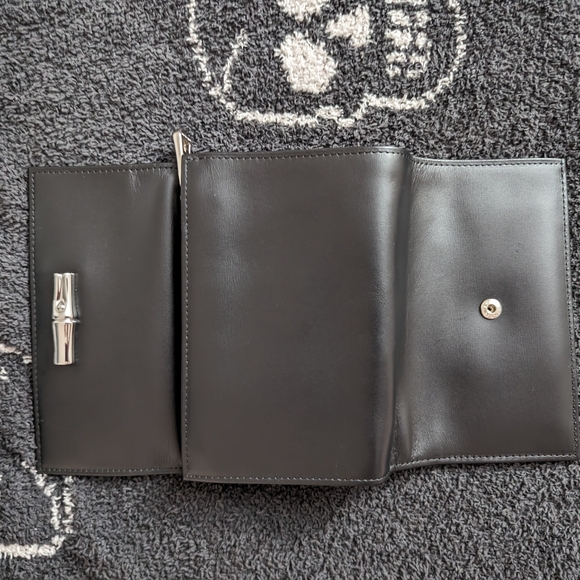 💐 Longchamp Black Leather Wallet 💐 - Picture 3 of 9